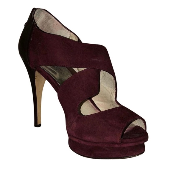 Michael Kors Shoes - Michael Kors Elena Cross Strap Peep Toe Pump